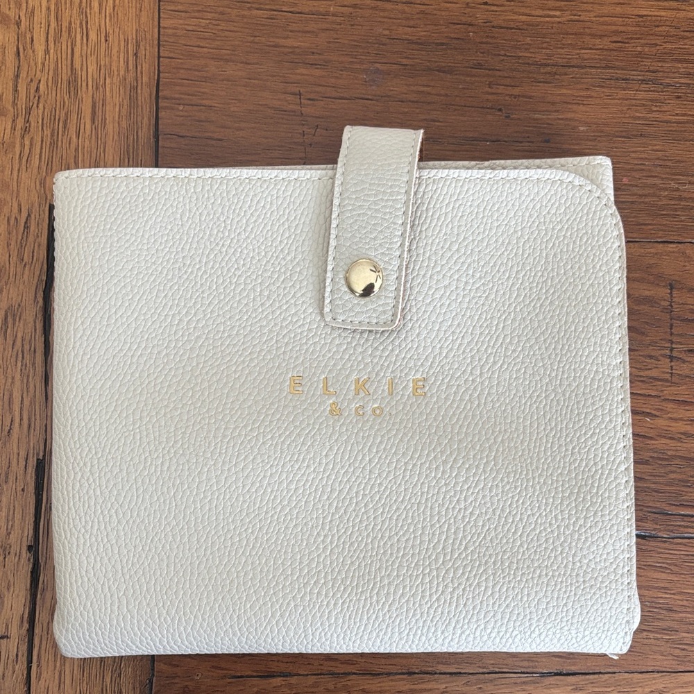 Elke & Co. Vegan Leather Changing Pad Cream Beige